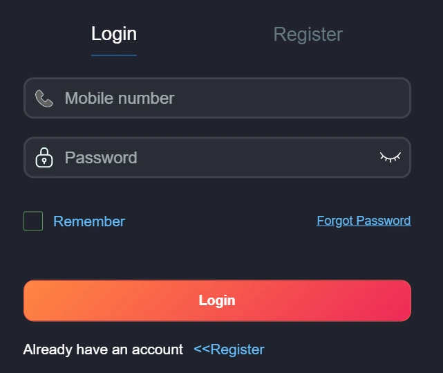 2888Pak Bet Login Entry Screen