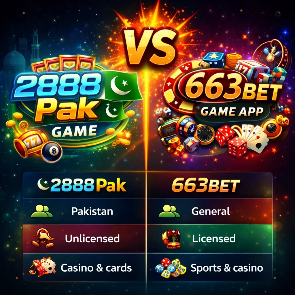 Comparison of 2888Pak and 663Bet Game
